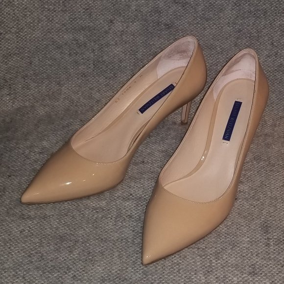 Stuart Weitzman Pump shoe beige/nude leather 9 new - Picture 15 of 16